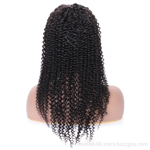 Remy Brazilian Kinky Curly Lace Front Wig Lace Frontal Human Hair Wigs for Black Women